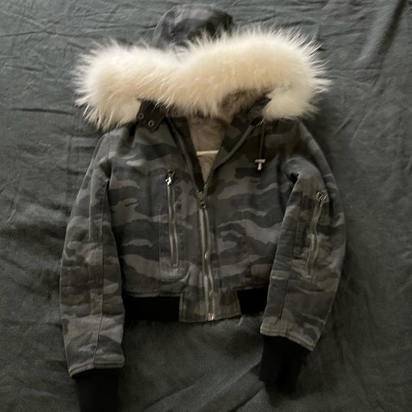 Jocelyn Fur Lined Bomber Jacket - Picture 7 of 12